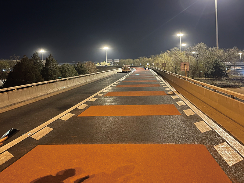 北京定慧橋冬奧通勤路線路面改造